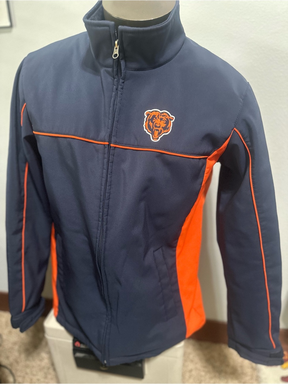 NFL Navy Jacket with Orange Trim